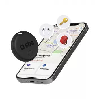 SBS Track My Circle lokator kompatibilan s Apple Find My - crni