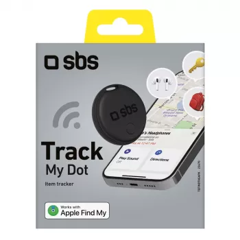 SBS Track My Circle lokator kompatibilan s Apple Find My - crni
