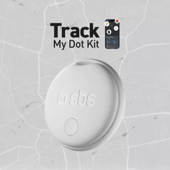 SBS Track My Circle tragač kompatibilan s Apple Find My - pakiranje 4 komada - bijeli