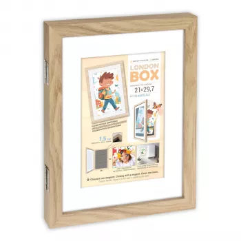 ZEP London Box Natural okvir za fotografije MRN82 drveni okvir unutarnje veličine 14x21,5 cm