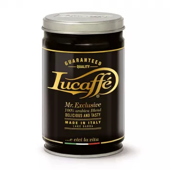 Lucaffe Mr. Exclusive 100% Arabica Ground Coffee 250g Metal Tin