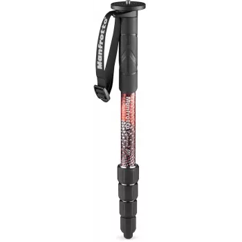 Manfrotto Element MII Aluminium Monopod, Red (MMELMIIA5RD)