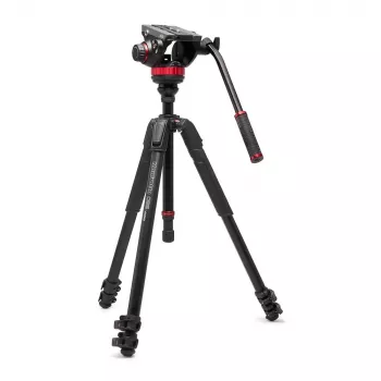 Aluminijski video stativ Manfrotto 055 s glavom 502AH, crni