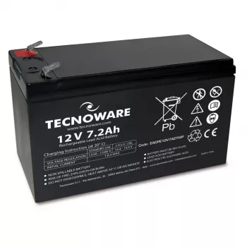 TECNOWARE Power Battery 12V 7,2Ah AGM VRLA s Faston 6,3mm priključkom