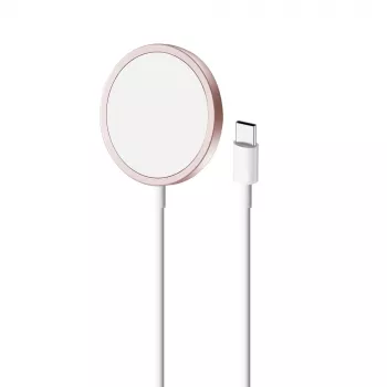 PURO Magnetico MagSafe bežični punjač 1m – ružičasti