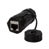 TECHLY IWP-MD C6A-IPGLT RJ45 ženski na RJ45 ženski IP68 Cat6A SFTP spojnica, crna