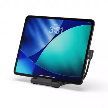 Satechi On-the-Go sklopivi hub sa stalkom - USB-C 100W PD, USB-C 10 Gbps, USB-A 10 Gbps, čitač micro/SD kartica 312 MB/s, 3,5mm priključak, 4K HDMI (Space Gray)