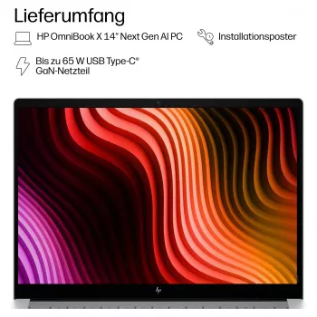 HP OmniBook X 14-ka0176ng 14,0 inch WUXGA OLED, Intel Core Ultra 7 356H, 24GB RAM, 1TB SSD, Windows 11 Pro