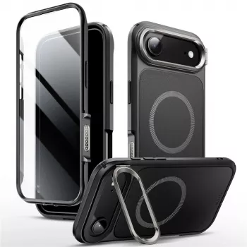 SUPCASE i-Blason Ares Flip MagSafe futrola s integriranom zaštitom zaslona za Apple iPhone Air, crna