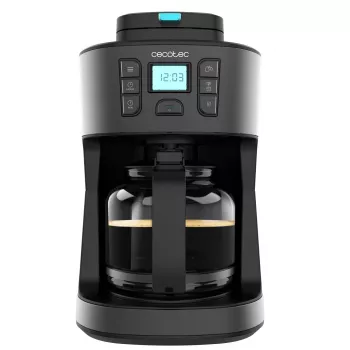 Cecotec Coffee 66 Grind & Drop aparat za filtriranu kavu s konusnim mlinom, 1,2 l, 900 W, crni
