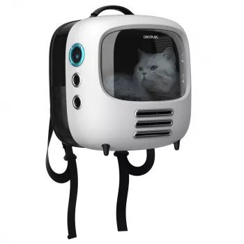 Cecotec Pumba 1800 Travel Fan Pet Carrier - Grey/Black