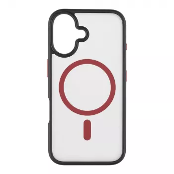 Tactical Back Cover MagForce Hyperstealth 2.0 za iPhone 16, crno-crveni