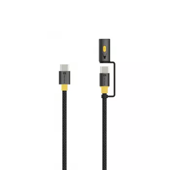 Tactical Stinger kabel USB-C/USB-C crni