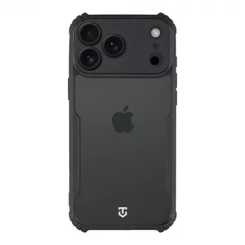 Tactical Quantum Stealth stražnje kućište za Apple iPhone 17 Pro Max prozirno/crno