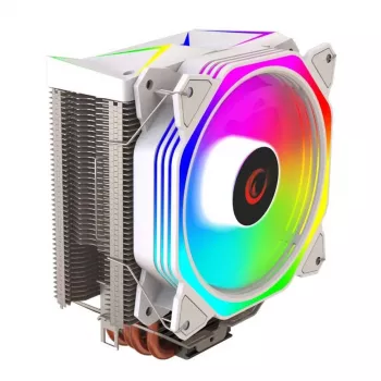 Rampage Octagon C50 CPU zračni hladnjak, 120mm ARGB ventilator, bijeli, LGA 1700/AM5