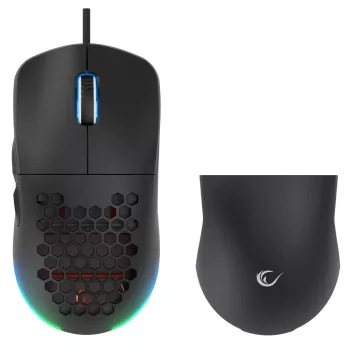 Rampage BLINK žičana USB gaming miš, 12800 DPI, RGB, optički senzor, crni