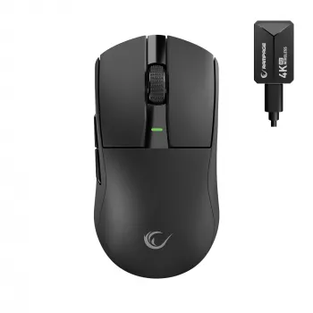 Rampage Zenith Pro bežični gaming miš, 26000 DPI PAW3395 4KHz tri načina rada, crni
