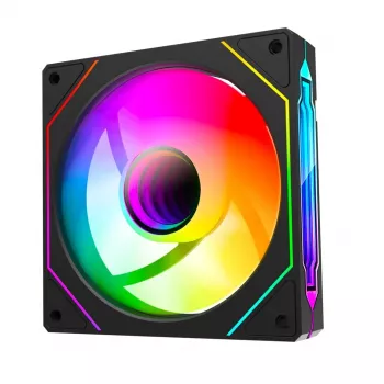 Rampage 120mm 1800RPM Infinite Loop ARGB PWM ventilator za kućište, crni
