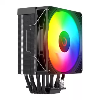 Rampage Octagon C70 CPU hladnjak LGA1700/AM5 LCD ventilator Infinity 120mm ARGB crni