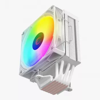 Rampage Octagon C70 CPU hladnjak s LCD-om, 120 mm ARGB ventilator, AM5/LGA1700, bijeli