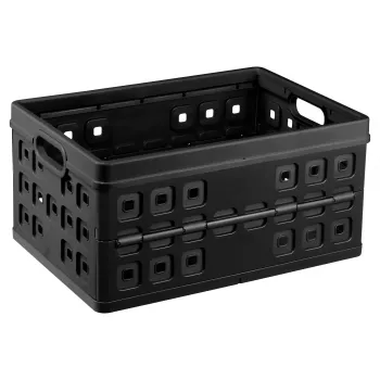 Helit Klappbox Square H6180295 46L sklopiva kutija za pohranu, siva/crna