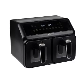 ALPINA Dual Zone friteza na vrući zrak 2x4L 2200W crna