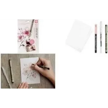 Sakura Cherry Blossom set olovaka za crtanje, crni, 6 komada
