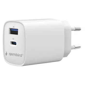 Gembird TA-UC-1A1C-PD45-01-W 45W USB-C PD napajanje bijelo