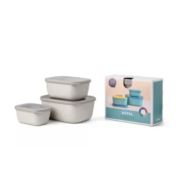 Mepal Cirqula set višenamjenskih zdjela, 3 dijela, Nordic White