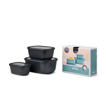 Mepal Cirqula Multi Bowl set, 3-dijelni, Nordic Black