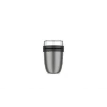Mepal termo posuda za hranu Thermo-Lunchpot Ellipse, nehrđajući čelik, Nordic Black, 500+200ml