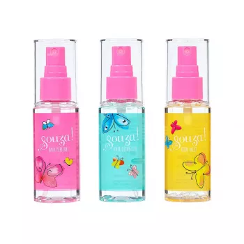 Souza! Dječji set mirisa za kosu i tijelo 3 x 50 ml