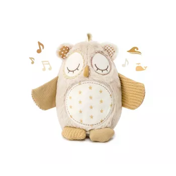 Cloud b Nighty Night Owl pametna senzorska zvučna igračka plišana