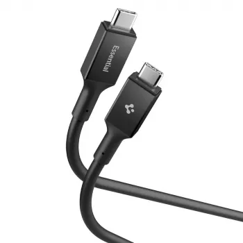 SPIGEN EB10020CC Essential USB-C na USB-C kabel 100W 200cm crni