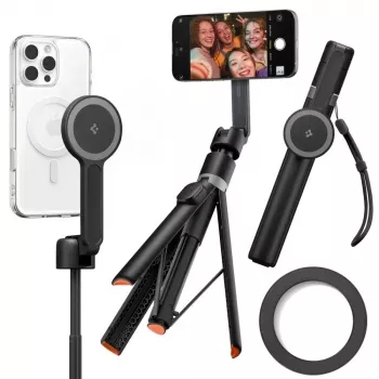 Spigen S581W MagSafe bežični punjač stalak crni