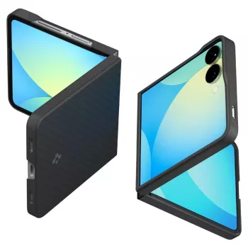 Spigen AirSkin aramidna futrola za Samsung Galaxy Z Flip 7, crna