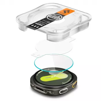 Spigen GLAS.tR EZ Fit zaštitno staklo za zaslon za Samsung Galaxy Watch 8 / Watch 9 (40 mm), 2 komada (AGL09874)