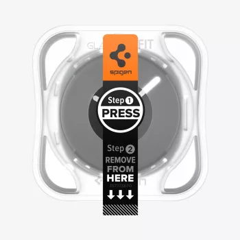 Spigen Glas.TR EZ Fit folija za zaslon od kaljenog stakla za Samsung Galaxy Watch 44 mm (pakiranje 2 kom) - prozirna