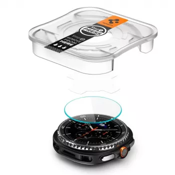 Spigen GLAS.tR EZ Fit zaštitno staklo za zaslon za Samsung Galaxy Watch 8 Classic (46 mm), 2 komada, prozirno (AGL09877)