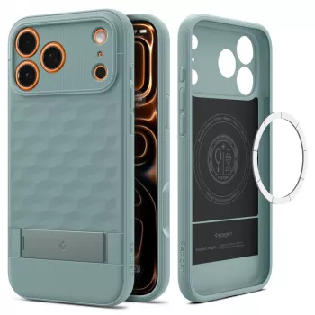 Spigen Parallax „S” Mag Magsafe futrola za iPhone 17 Pro Max, Sage Green
