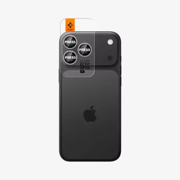 Spigen Optik Pro Glas.tR EZ Fit zaštita kamere, 2 kom., za iPhone 14 Pro / Max, 15 Pro / Max, 16 Pro / Max, 17 Pro / Max - srebrna
