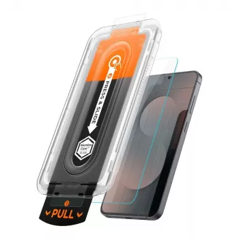 Spigen Glas.tR EZ Fit Pro HD kaljeno staklo za zaštitu zaslona za Samsung Galaxy S25 FE - prozirno (2 kom)