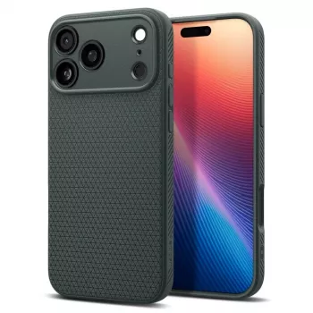 Spigen Liquid Air futrola za iPhone 17 Pro, Abyss Green