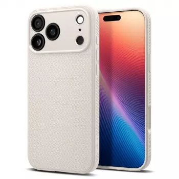 Spigen Liquid Air iPhone 17 Pro maska Natural Titanium