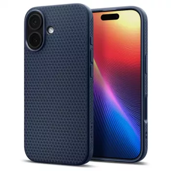 Spigen Liquid Air maska za Apple iPhone 15 Pro Max - Navy Blue