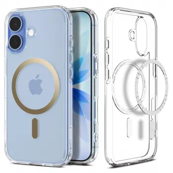Spigen Ultra Hybrid Mag MagSafe iPhone 17 prozirna/zlatna