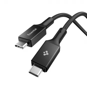 SPIGEN EB24015CC Essential USB-C na USB-C kabel 240W 150cm crni