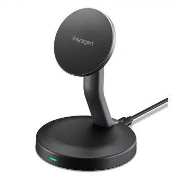SPIGEN EF151MS Essential magnetski MagSafe bežični punjač 15W crni