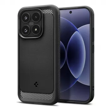 Spigen Rugged Armor maska za Xiaomi 17, mat crna