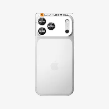 Spigen Optik Pro XL Glass EZ Fit zaštita kamere za iPhone 17 Pro Max, srebrna